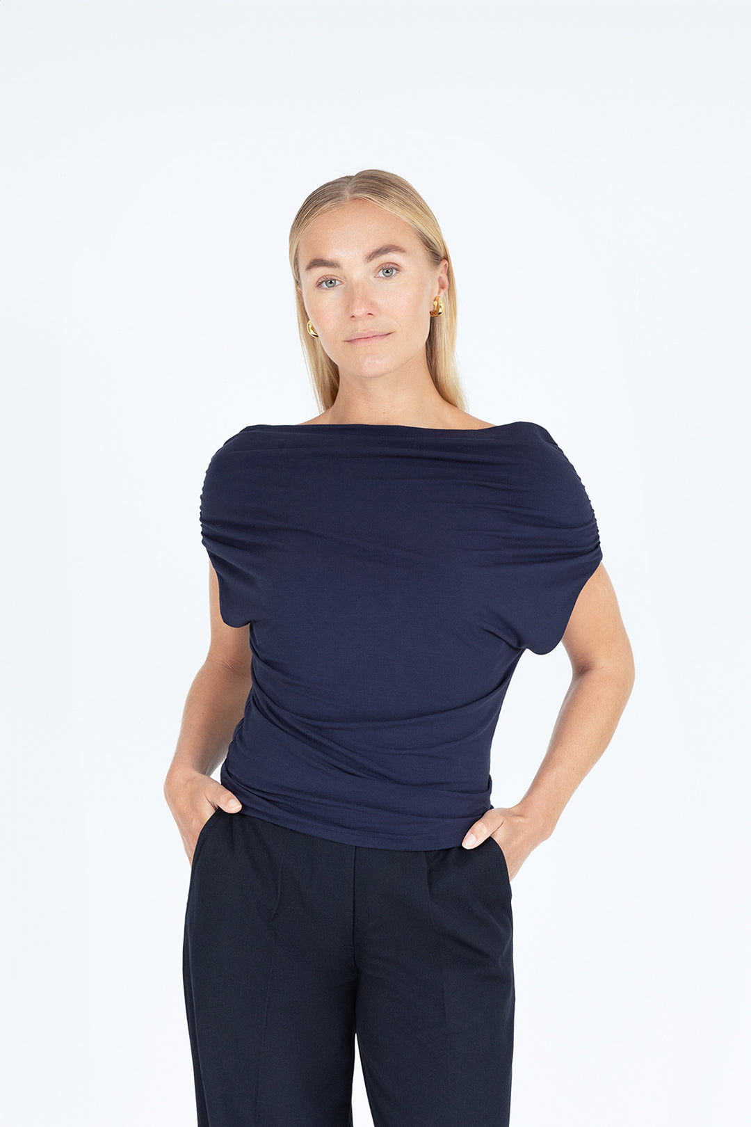 THE BELLA TOP NAVY