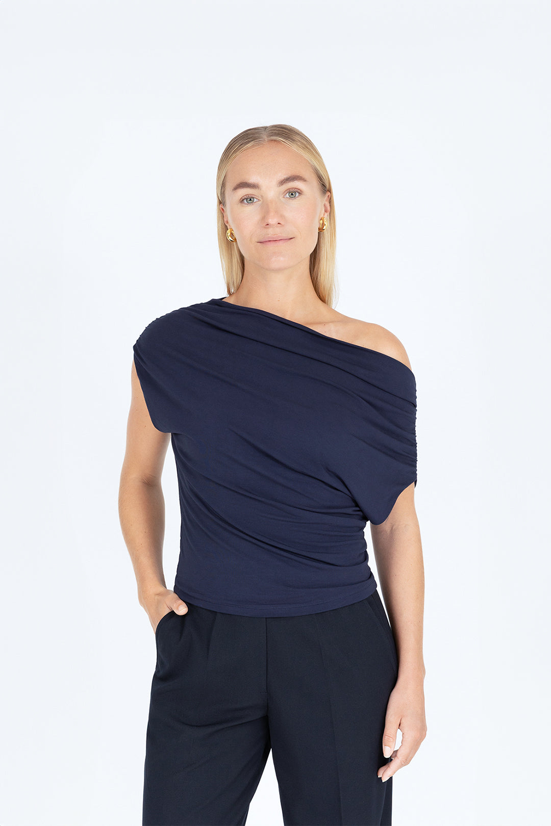 THE BELLA TOP NAVY