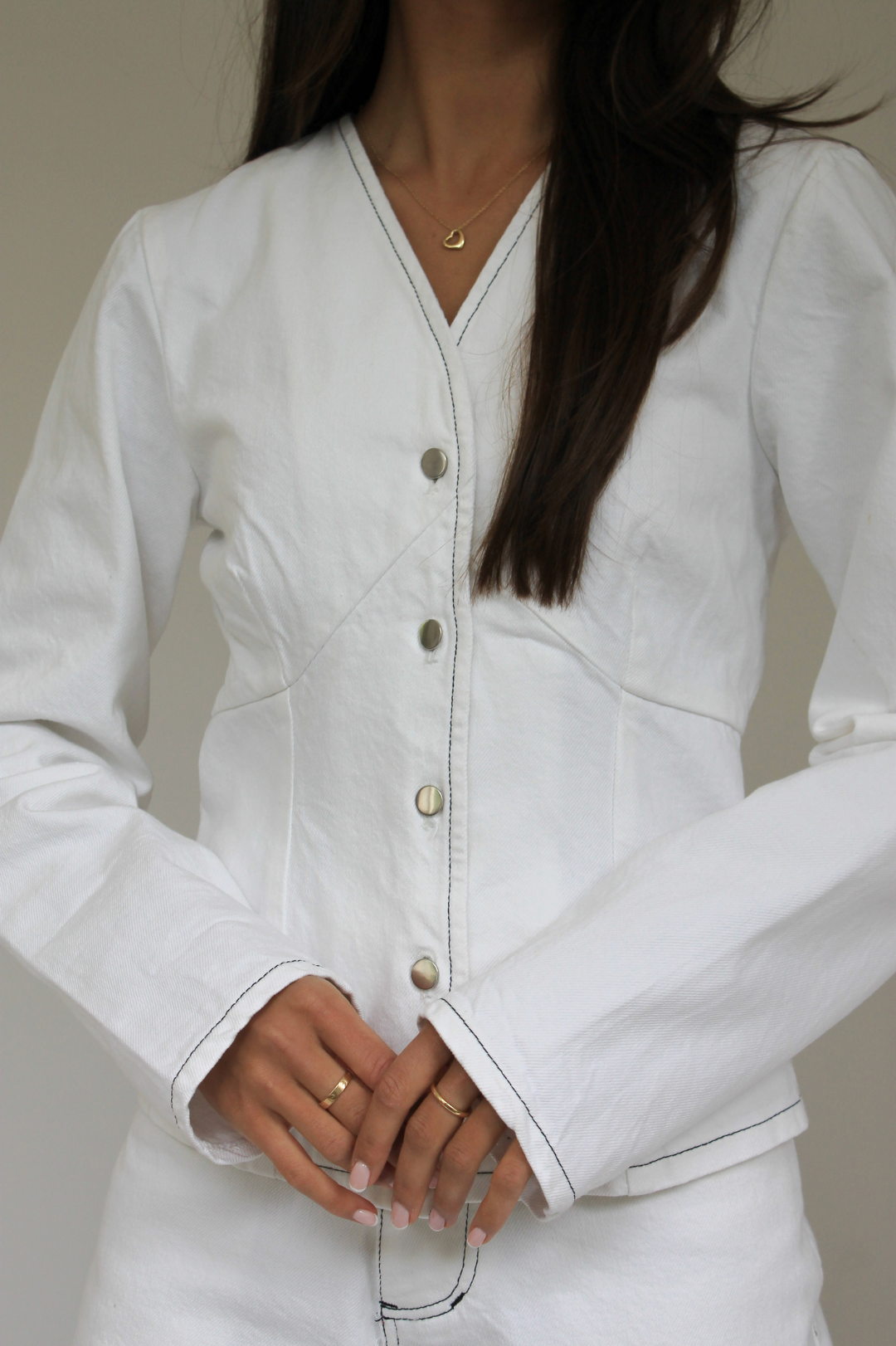 THE CELEST DENIM BLOUSE