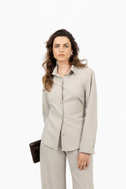 THE BOBBIE BLOUSE BEIGE