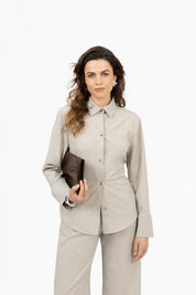 THE BOBBIE BLOUSE BEIGE