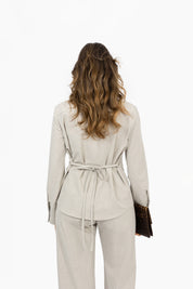 THE BOBBIE BLOUSE BEIGE