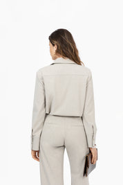 THE BOBBIE BLOUSE BEIGE