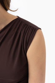 THE LOREN TOP BROWN