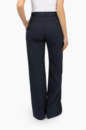 THE DELIA PANTS NAVY STRIPE