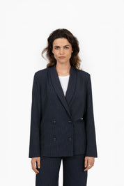 THE DAE BLAZER NAVY STRIPE