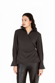 THE JANNY BLOUSE BROWN
