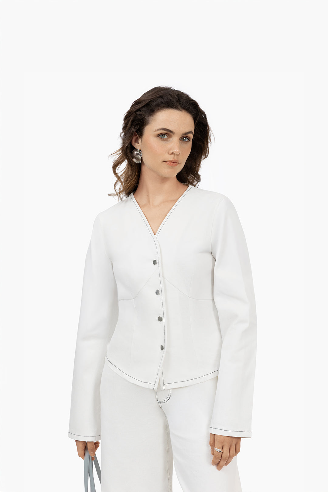 THE CELEST DENIM BLOUSE