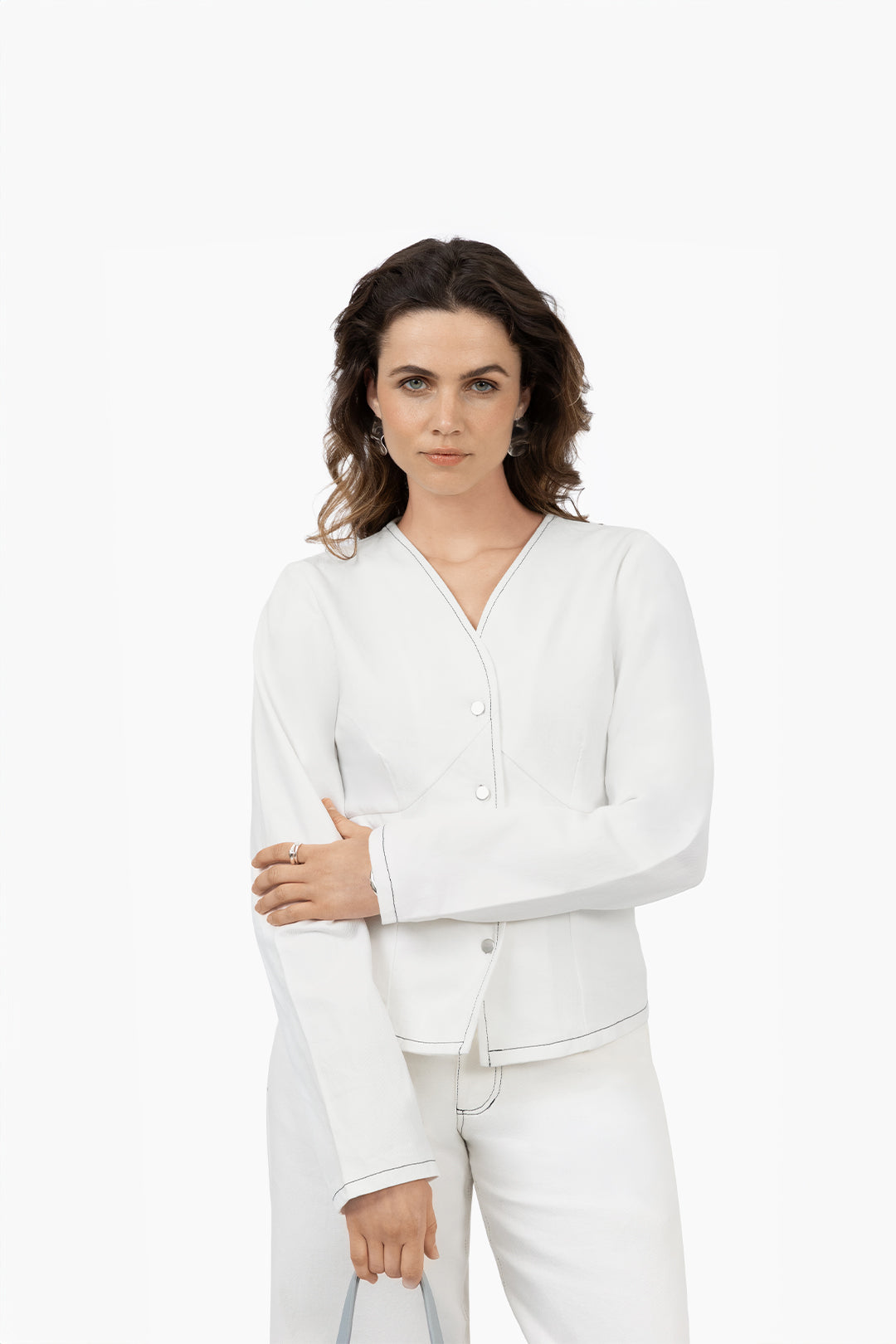 THE CELEST DENIM BLOUSE