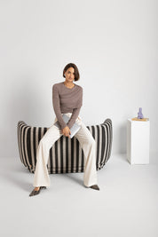 THE RAYA TOP TAUPE 