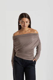 THE NELLY TOP TAUPE