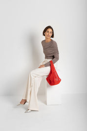 THE RAYA TOP TAUPE 
