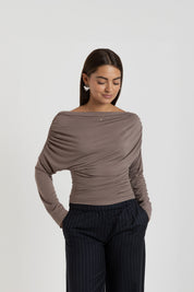 THE NELLY TOP TAUPE