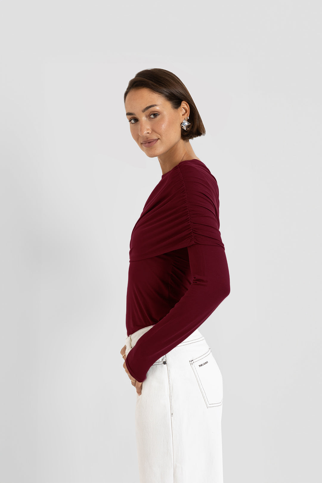THE RAYA TOP CHERRY RED