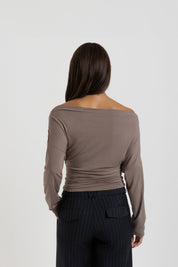 THE NELLY TOP TAUPE