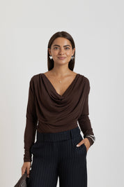 THE VICI TOP BROWN
