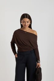 THE VICI TOP BROWN