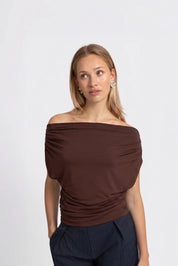THE BELLA TOP BROWN