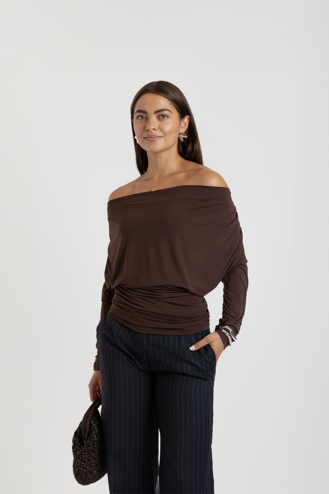 THE VICI TOP BROWN