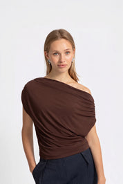 THE BELLA TOP BROWN