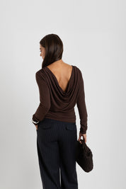 THE VICI TOP BROWN