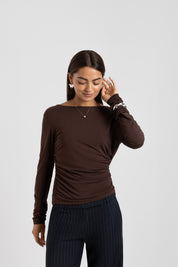 THE VICI TOP BROWN