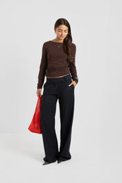 THE SIENNA PANTS NAVY STRIPE 