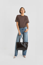 THE LITAA TEE BROWN
