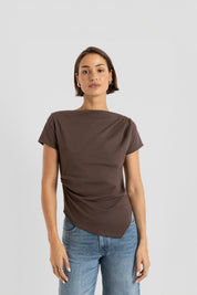 THE LIV TEE BROWN