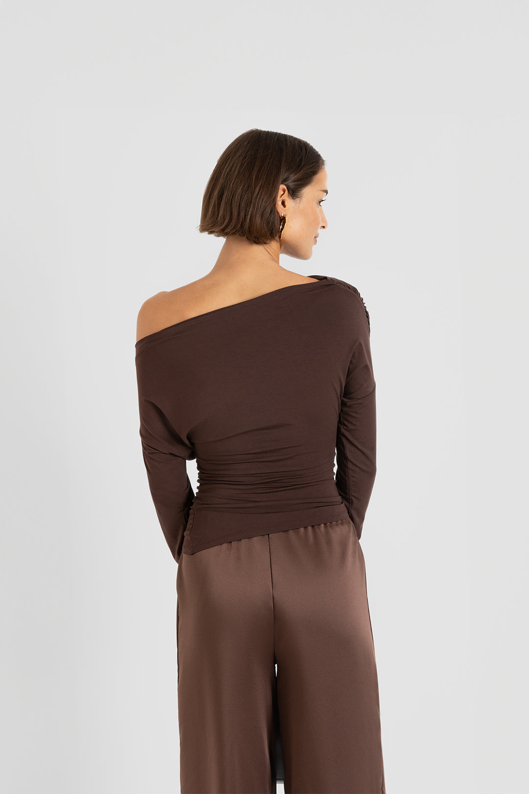 THE NELLY TOP BROWN