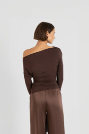 THE NELLY TOP BROWN