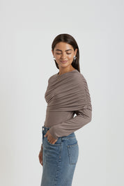 THE RAYA TOP TAUPE