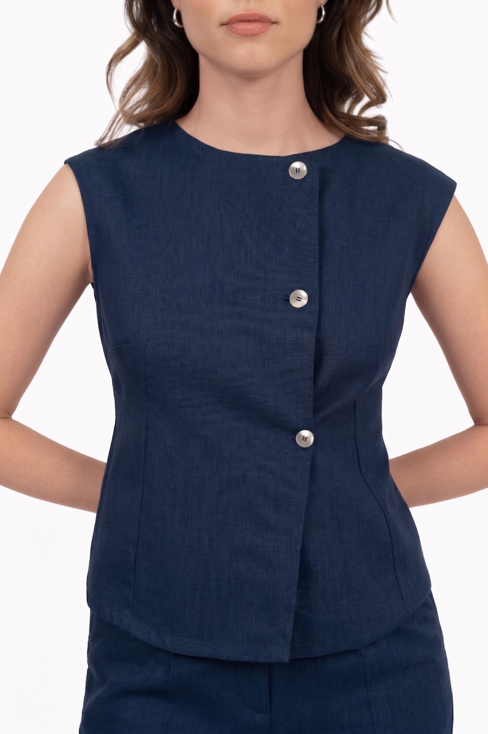 THE FLORA GILET NAVY
