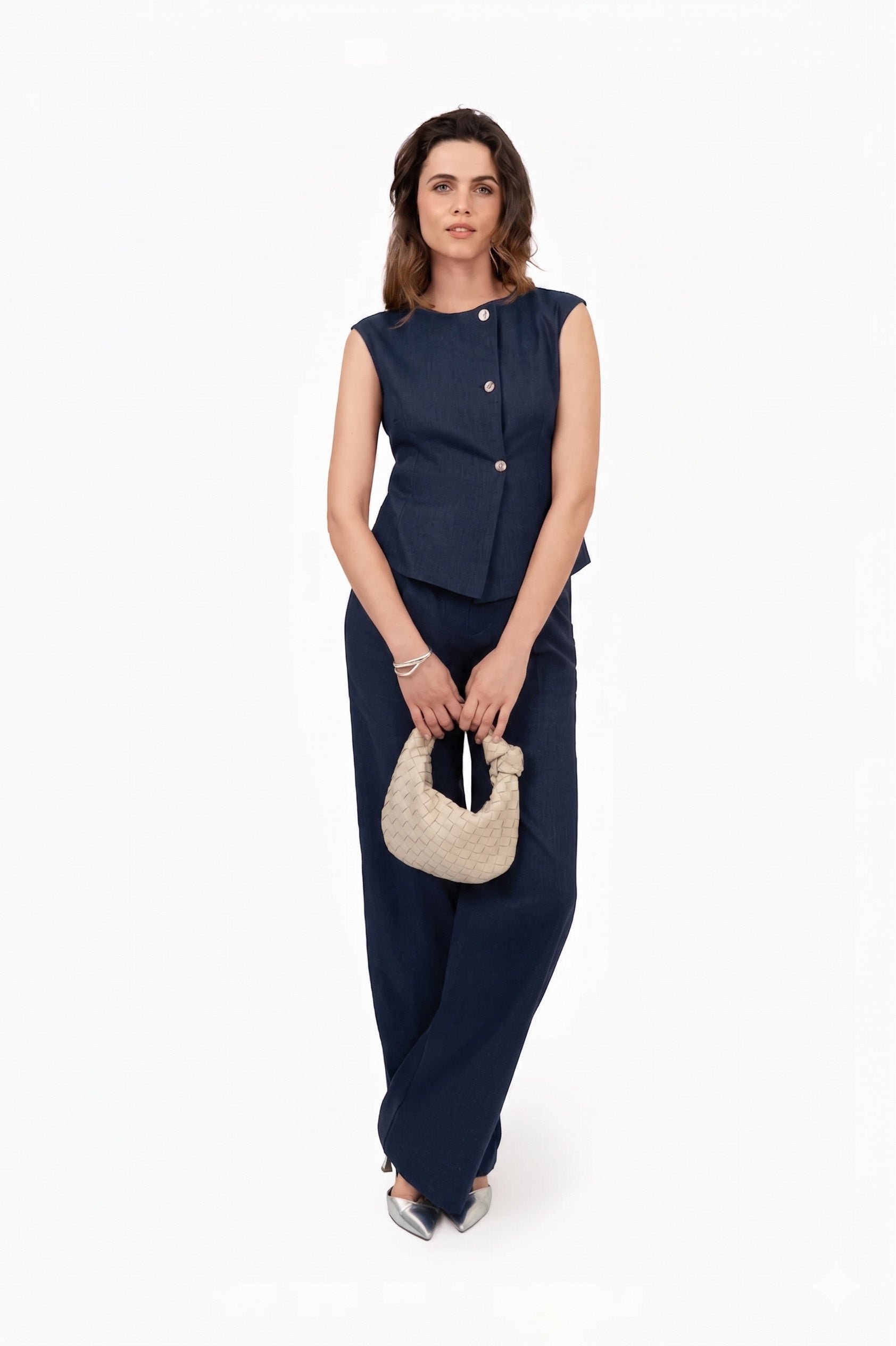 THE FLORA GILET NAVY