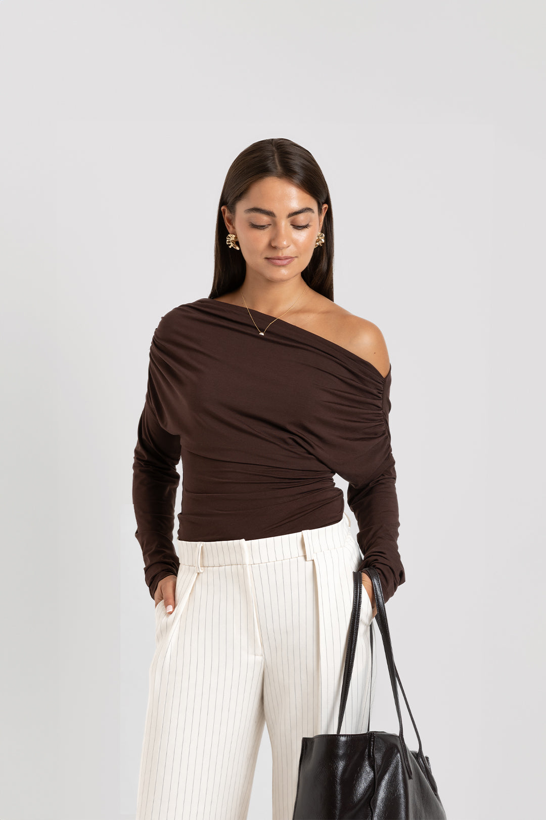 THE NELLY TOP BROWN