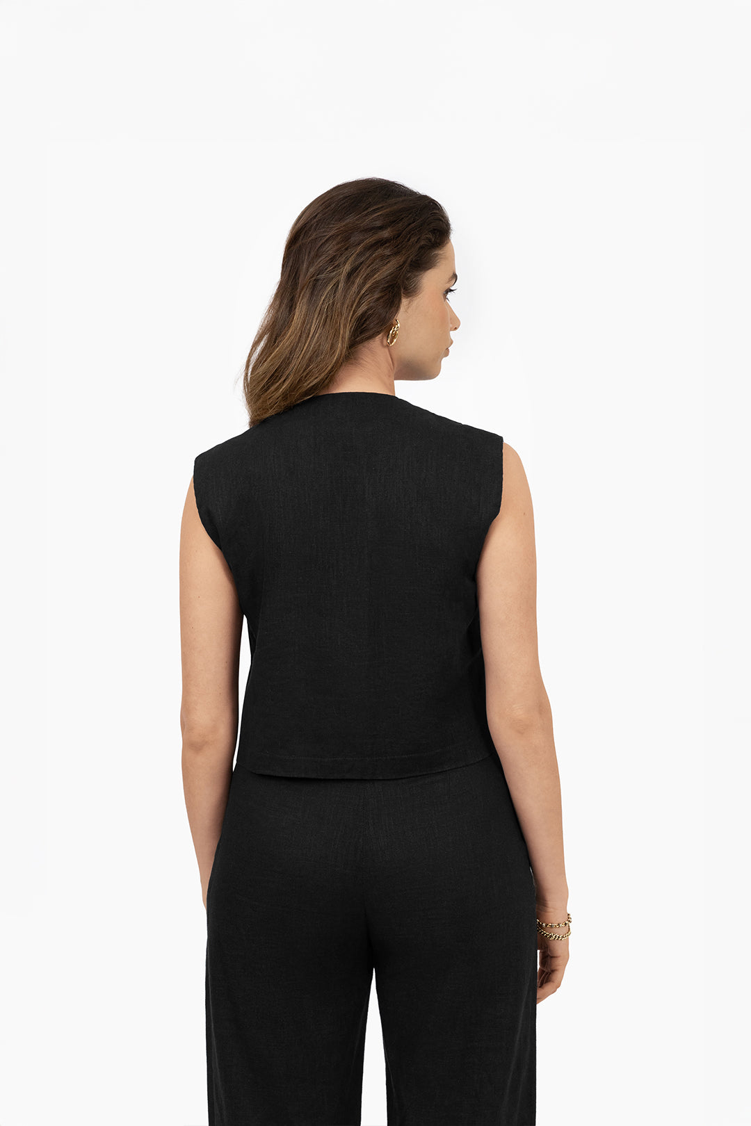 THE CATO GILET BLACK