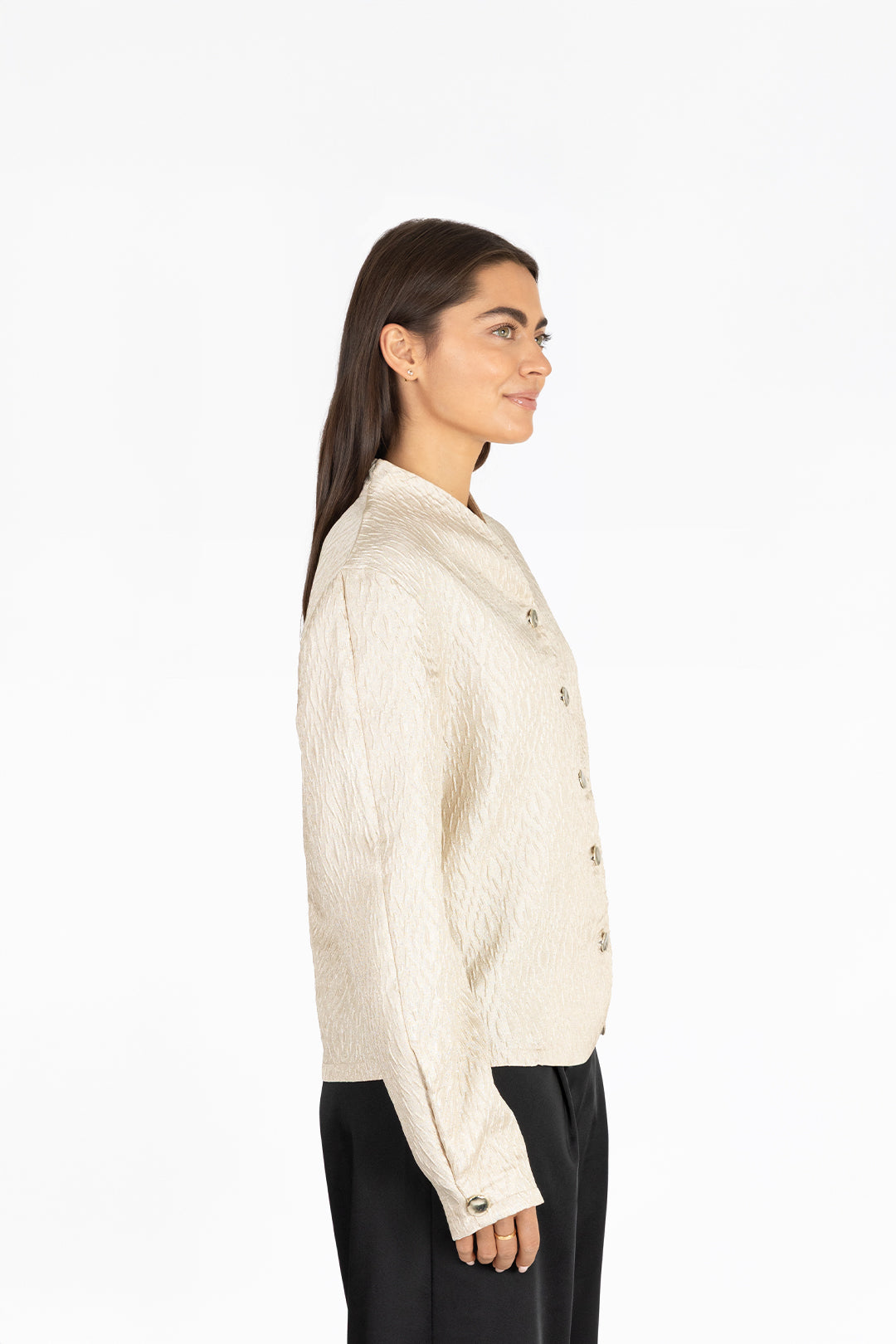 THE BLISS BLOUSE CHAMPAGNE