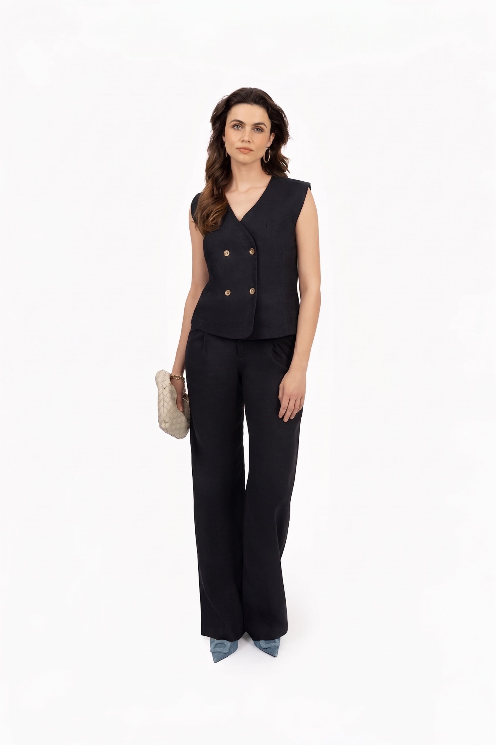 THE FLEUR GILET BLACK