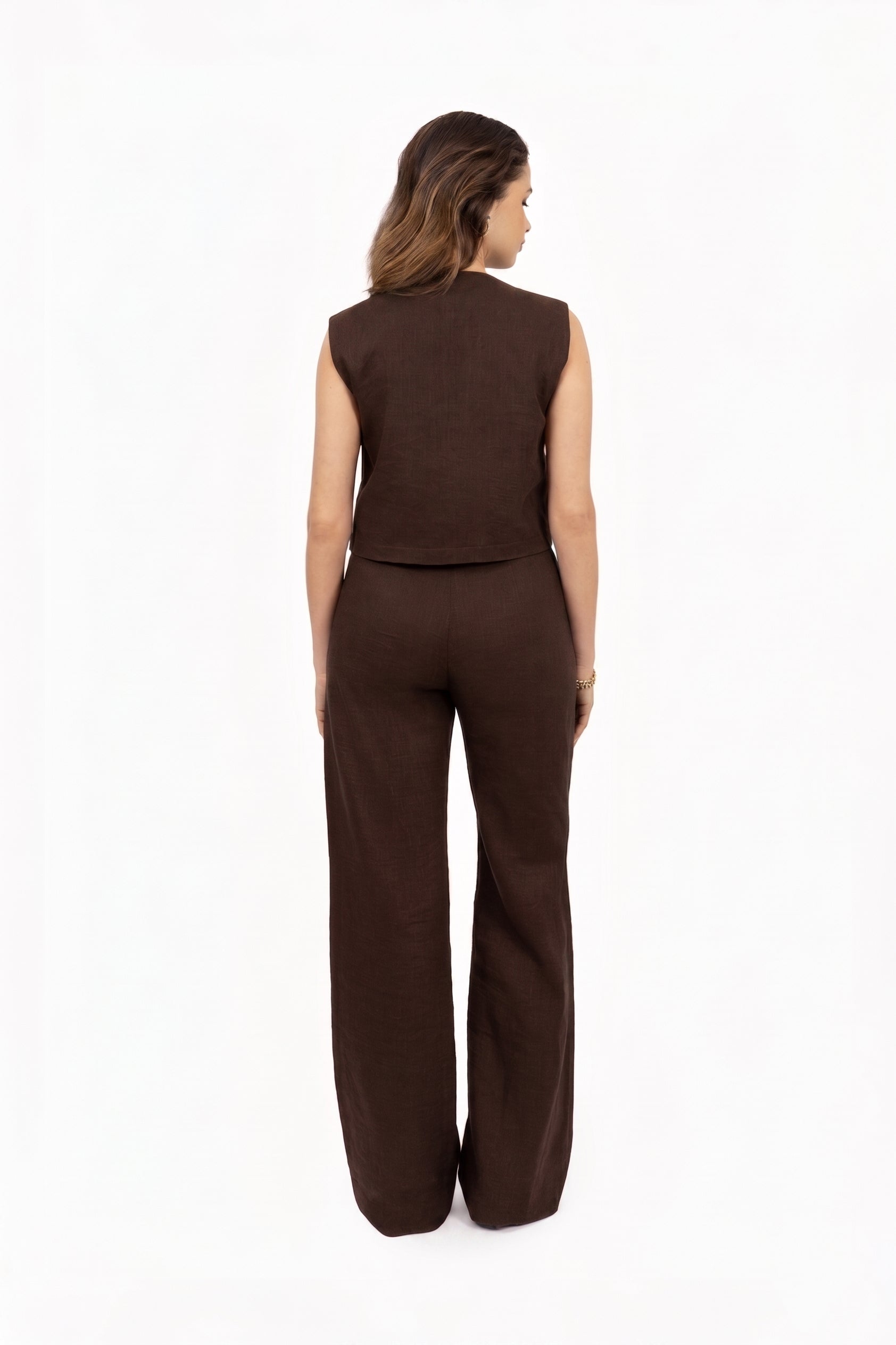 THE CATO GILET BROWN