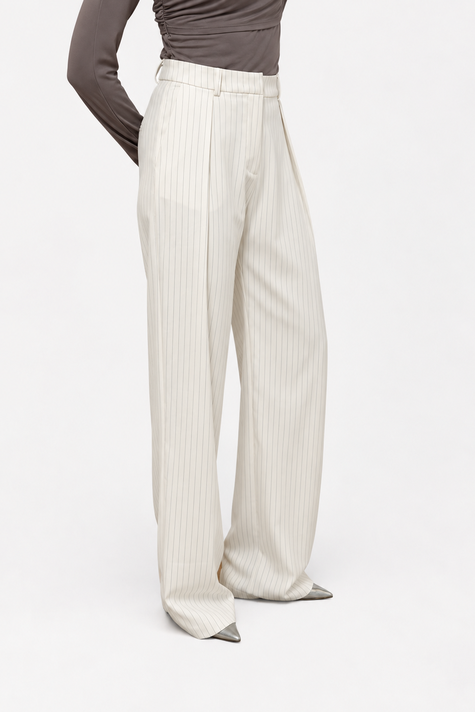 THE STELLA PANTS OFF WHITE STRIPE