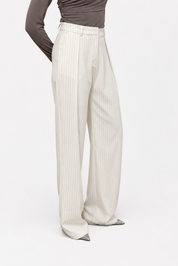 THE STELLA PANTS OFF WHITE STRIPE