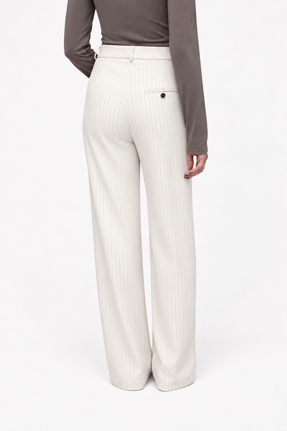 THE STELLA PANTS OFF WHITE STRIPE