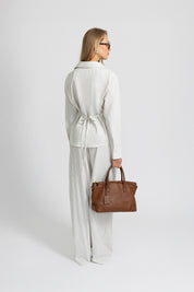 THE BOBBIE BLOUSE OFF-WHITE STRIPE