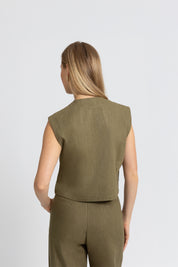 THE CATO GILET KHAKI