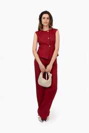THE FLORA GILET RED