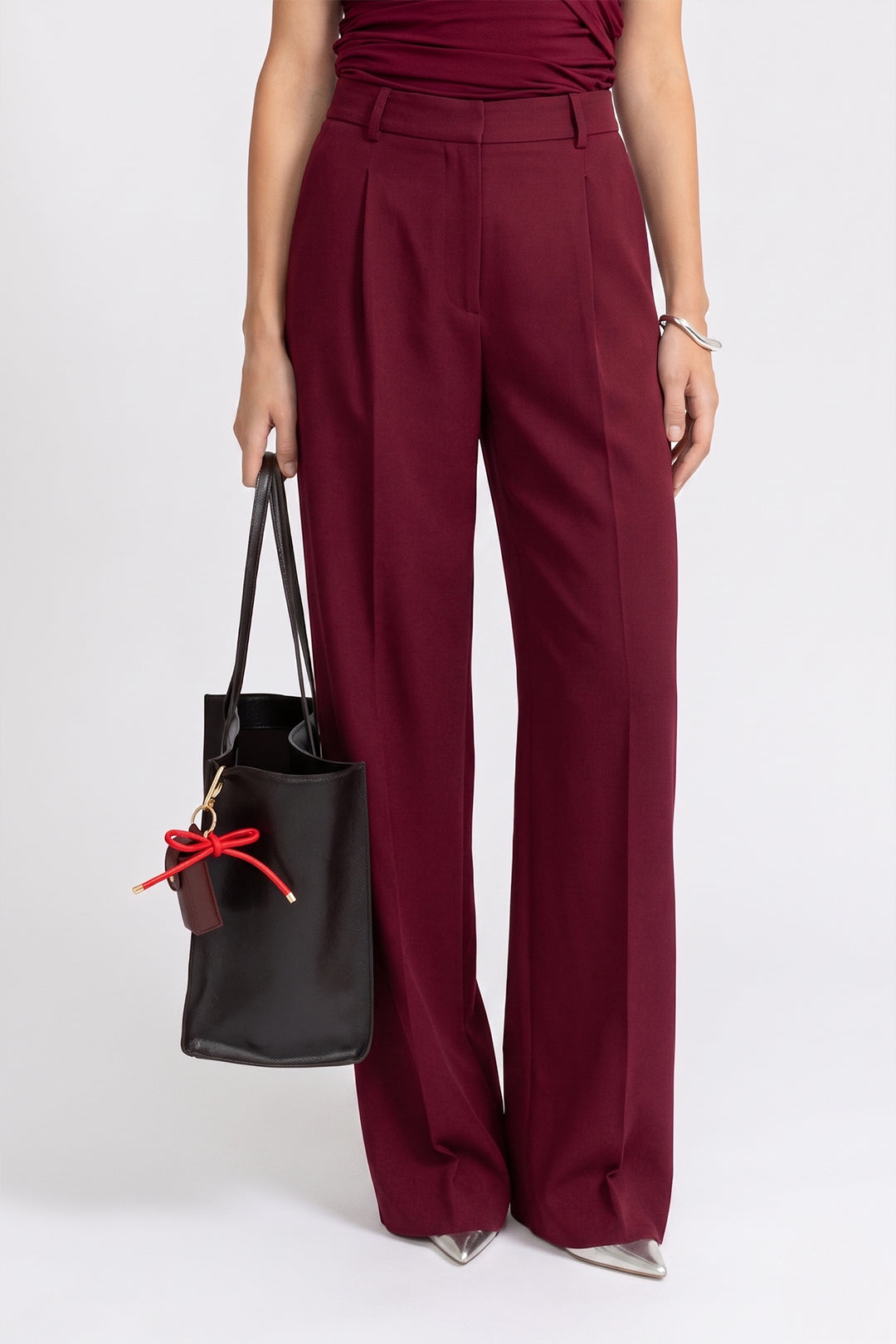 THE DELIA PANTS BURGUNDY