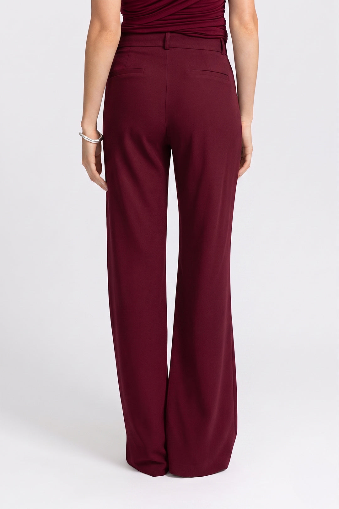 THE DELIA PANTS BURGUNDY