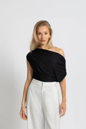 THE BELLA TOP BLACK STRIPE