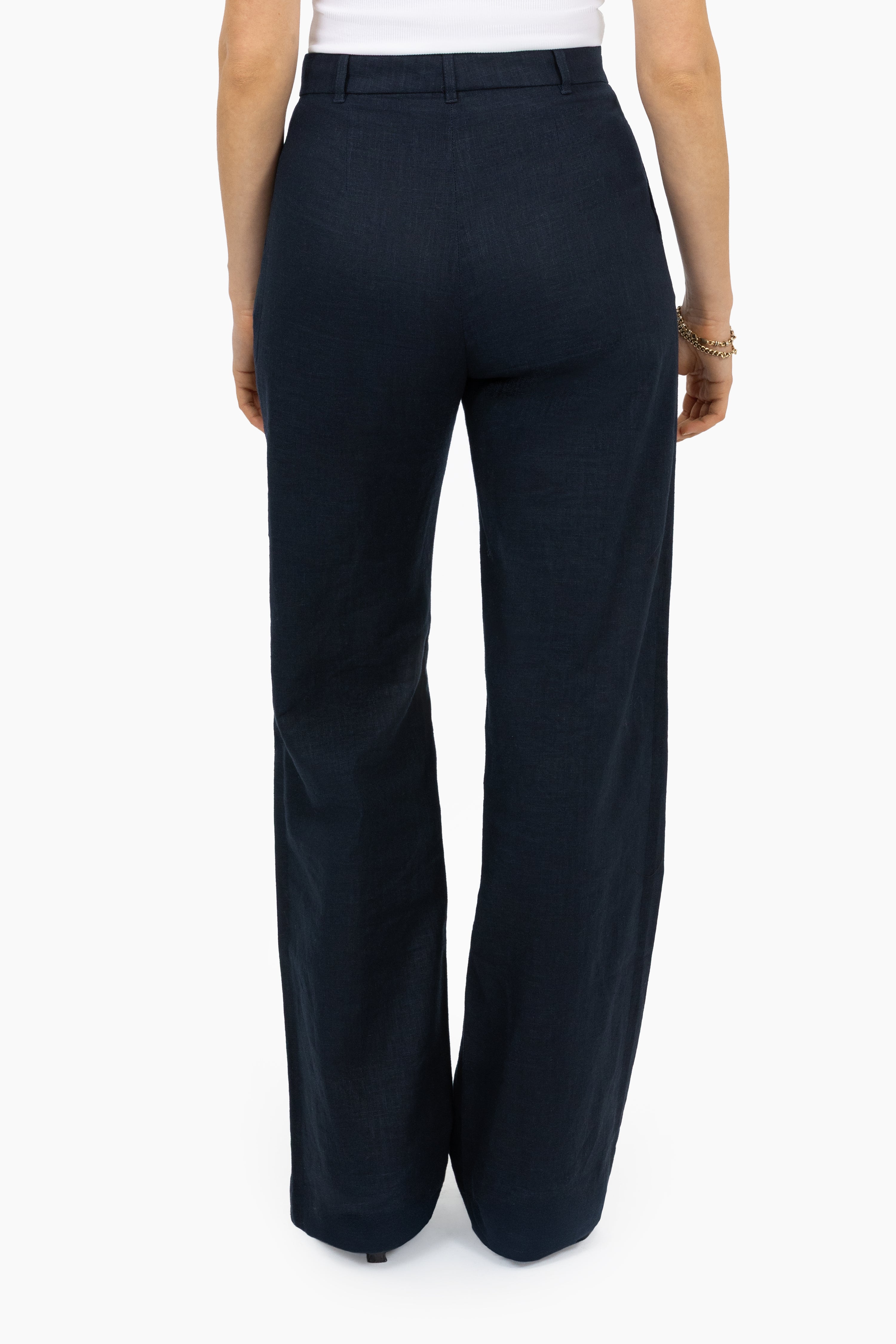 Cato Navy Linen Pants | 3 Lengths | THE LAUNCH