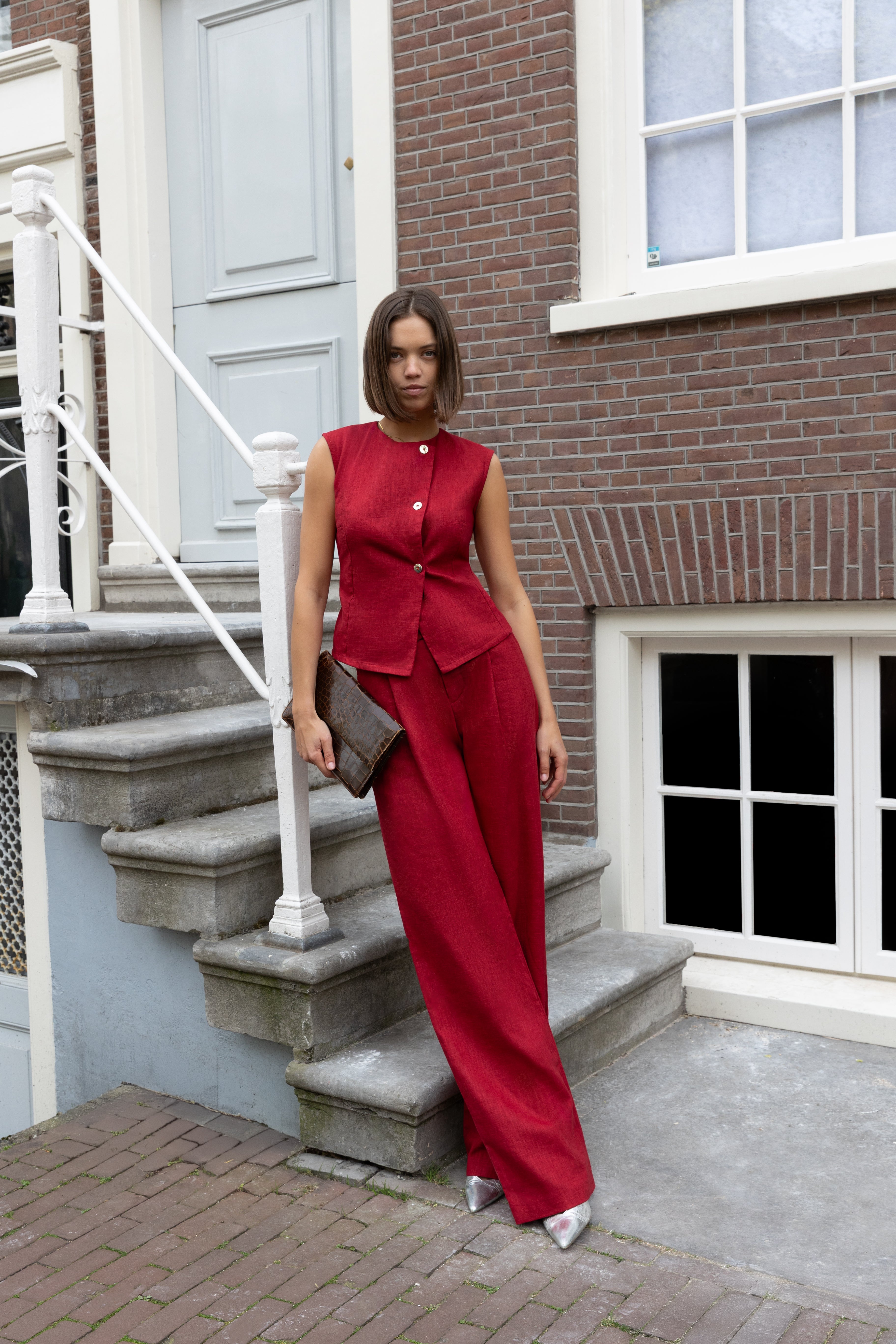 THE CATO PANTS RED